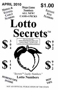 Lotto Secrets Sheet