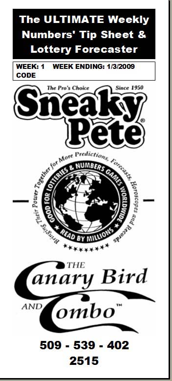 Sneaky Pete's Canary Bird Weekly