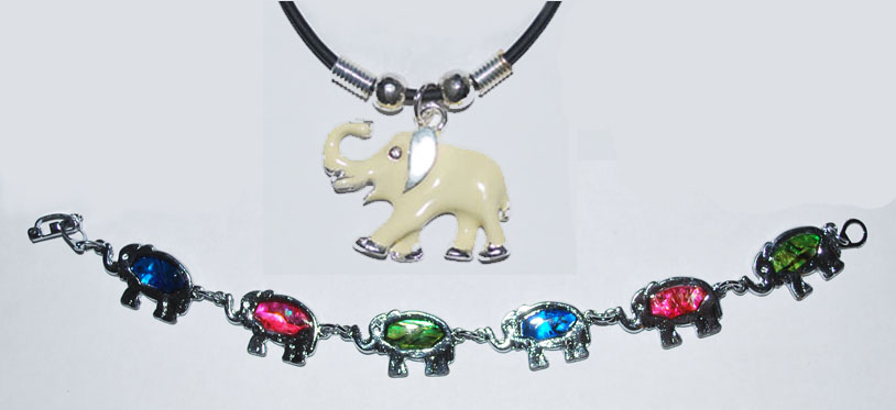 Lucky Elephant Neclace & Bracelet