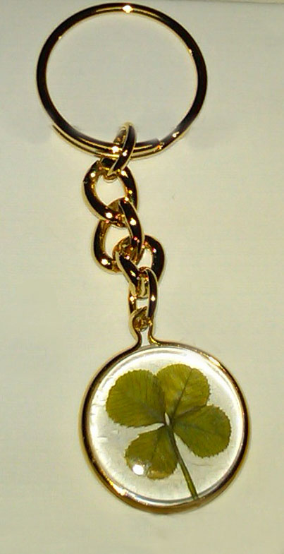 Genuine 4 Leaf Clover Key Chain